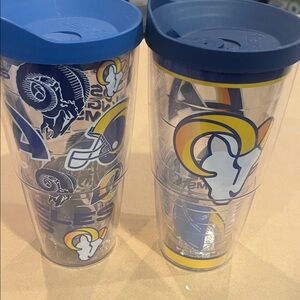 Rams NFL Team Logo Tumbler Set - Blue and Yellow each$15